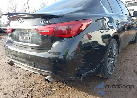 2018 Infiniti Q50 3.0T Red Sport 400 from USA, damaged, VIN JN1FV7AR8JM480366